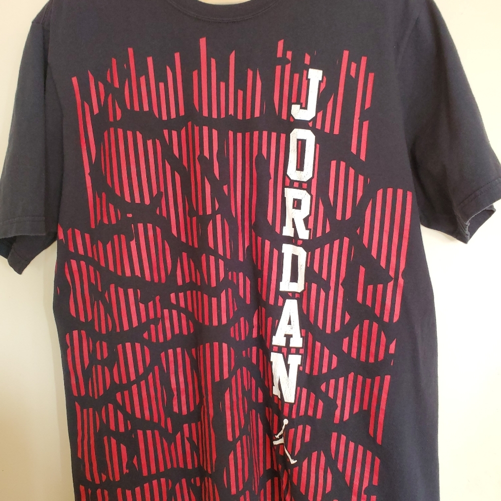 Red logo Jordan Air Men's T-shirt